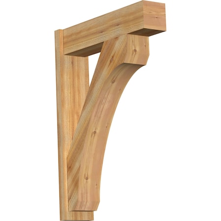 Ekena Millwork Legacy Block Rough Sawn Outlooker, Western Red Cedar, 8"W x 32"D x 44"H OUT08X32X44LEC05RWR